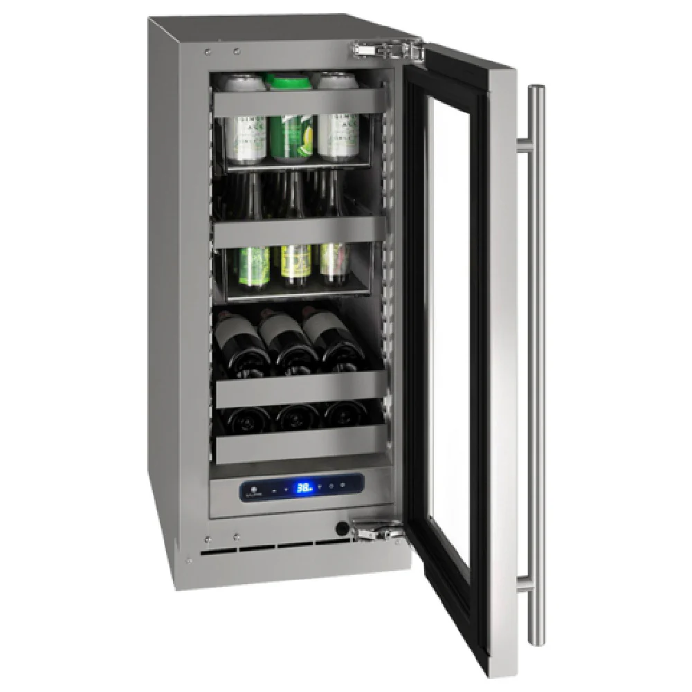 U-Line Corporation UHBV515-SG01A 15 Inch Stainless Steel Undercounter Refrigerator 2.9 Cu Ft U-Line Corporation UHBV515-SG01A 15 Inch Stainless Steel Undercounter Refrigerator 2.9 Cu Ft