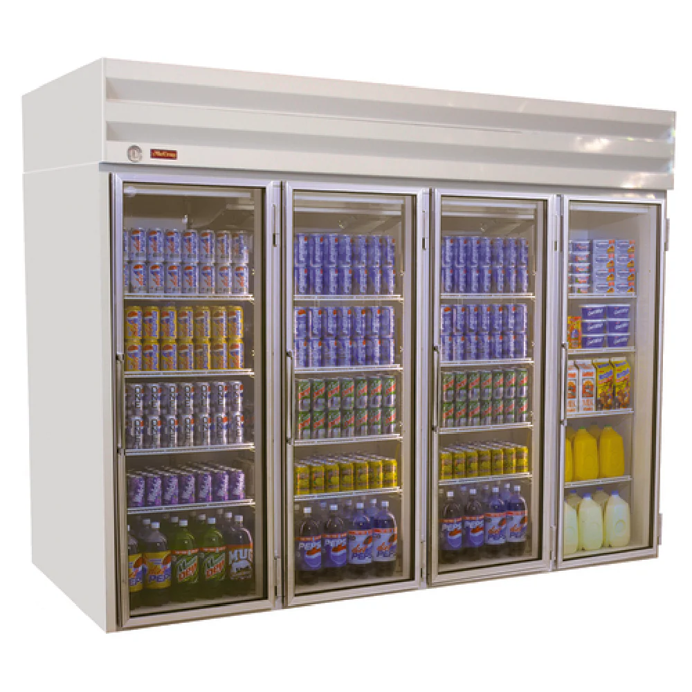 Howard-McCray GF102-FF-B 103 Inch Freezer Frozen Foods Merchandiser 102 Cu Ft - Four Section