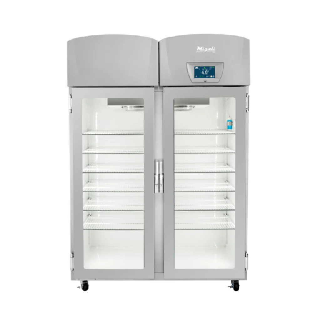 Migali Industries EVOX-2RG-LB-RC Medical-Grade Refrigerator 44.9 Cu. Ft. Capacity Two Glass Door