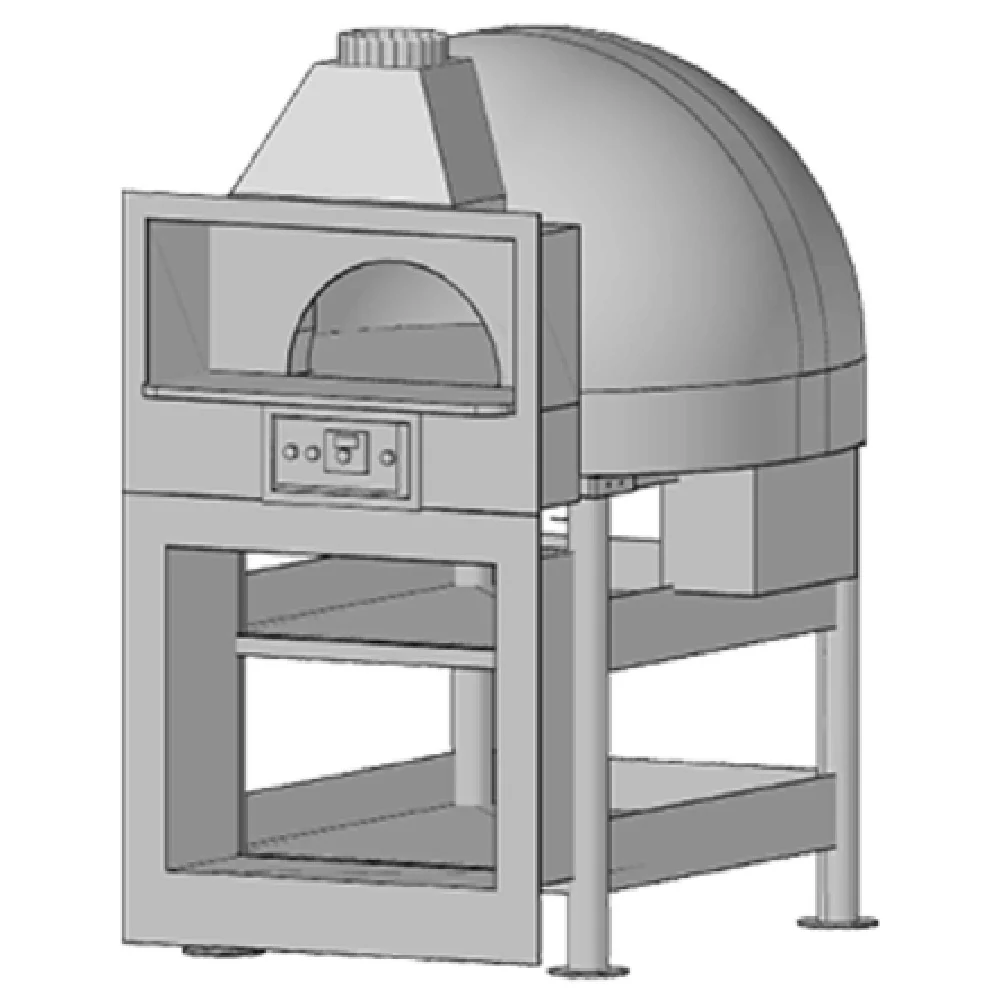 Marra Forni EF110G 35.43 Inch Gas Fired Oven Enclosed Turbo Burner Brick Deck Marra Forni EF110G 35.43 Inch Gas Fired Oven Enclosed Turbo Burner Brick Deck