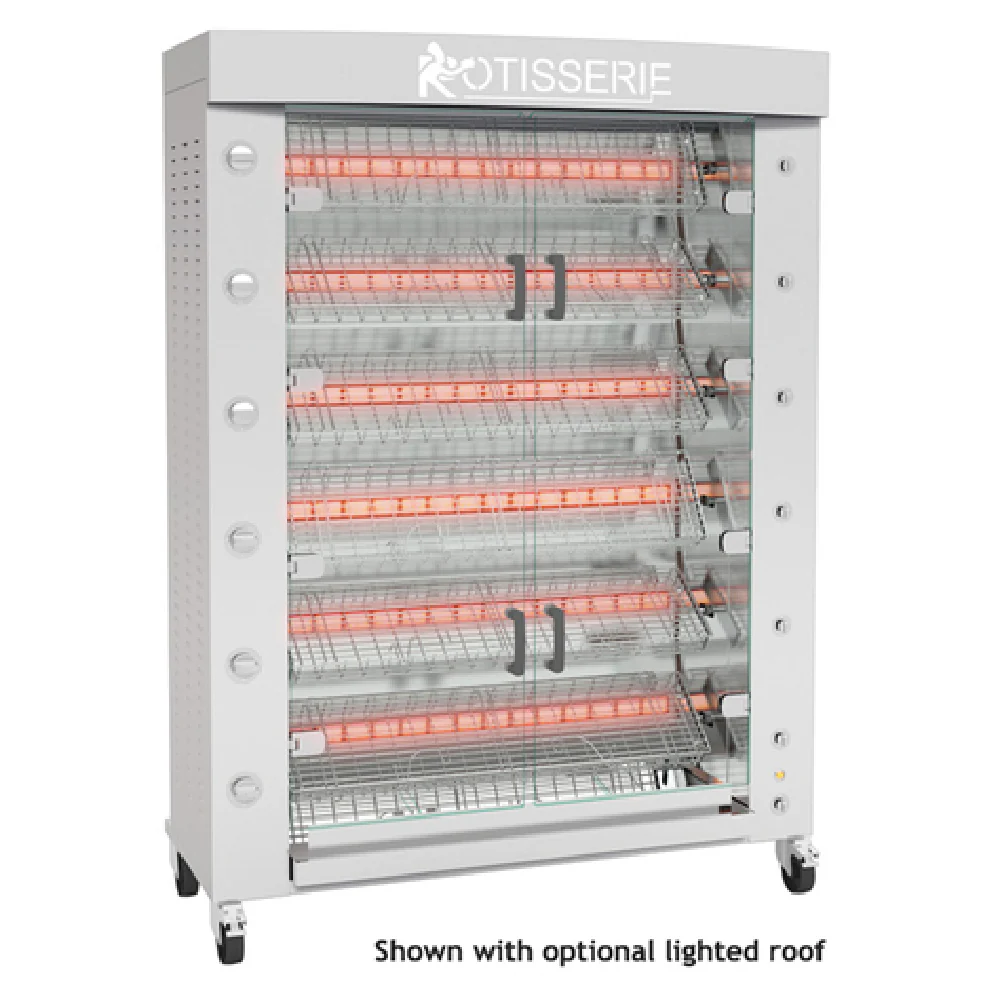 Rotisol FBS1400-6G-SS_LP 54 Inch Gas Rotisserie Oven Floor Model 113000 BTU Rotisol FBS1400-6G-SS_LP 54 Inch Gas Rotisserie Oven Floor Model 113000 BTU