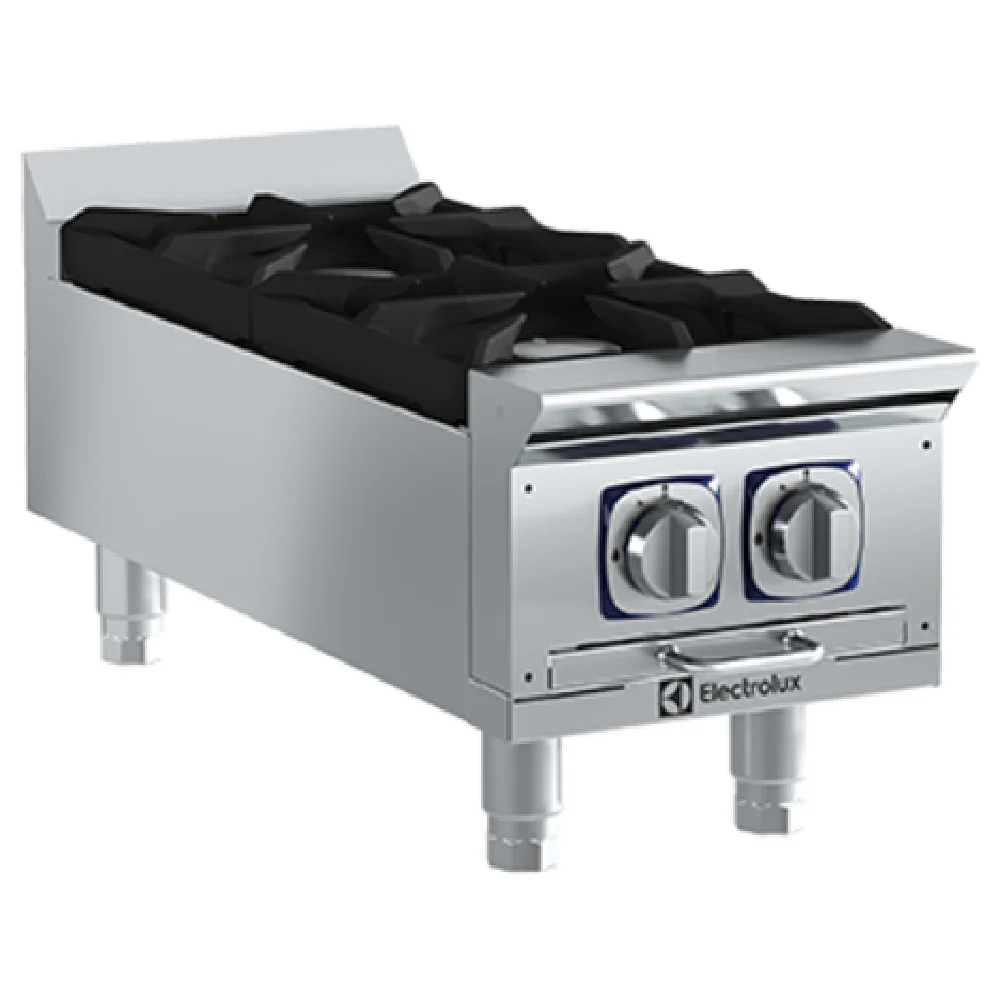 Electrolux 169101 Gas 12 Inch Hotplate with 2 Burners 32500 BTU Stainless Steel