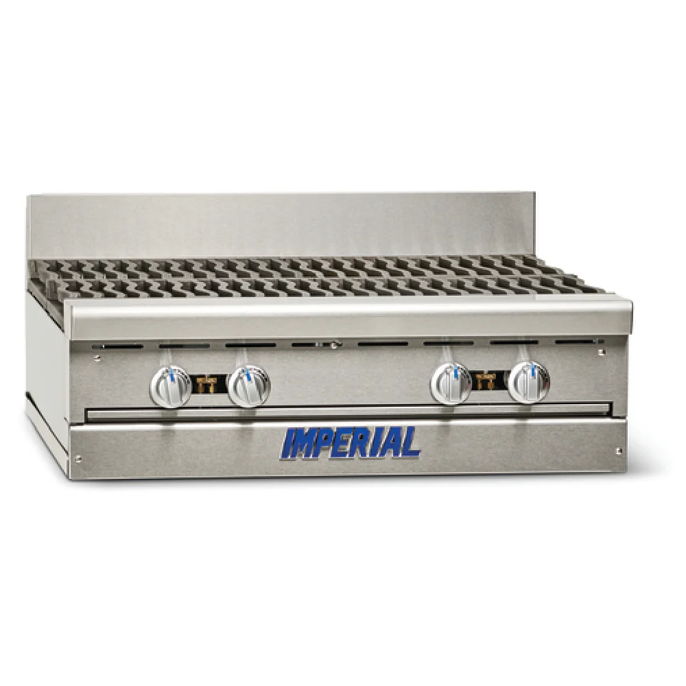 Imperial IHR-4-M_NAT 36 Inch Gas Range with 4 Burners 160000 BTU Stainless Steel