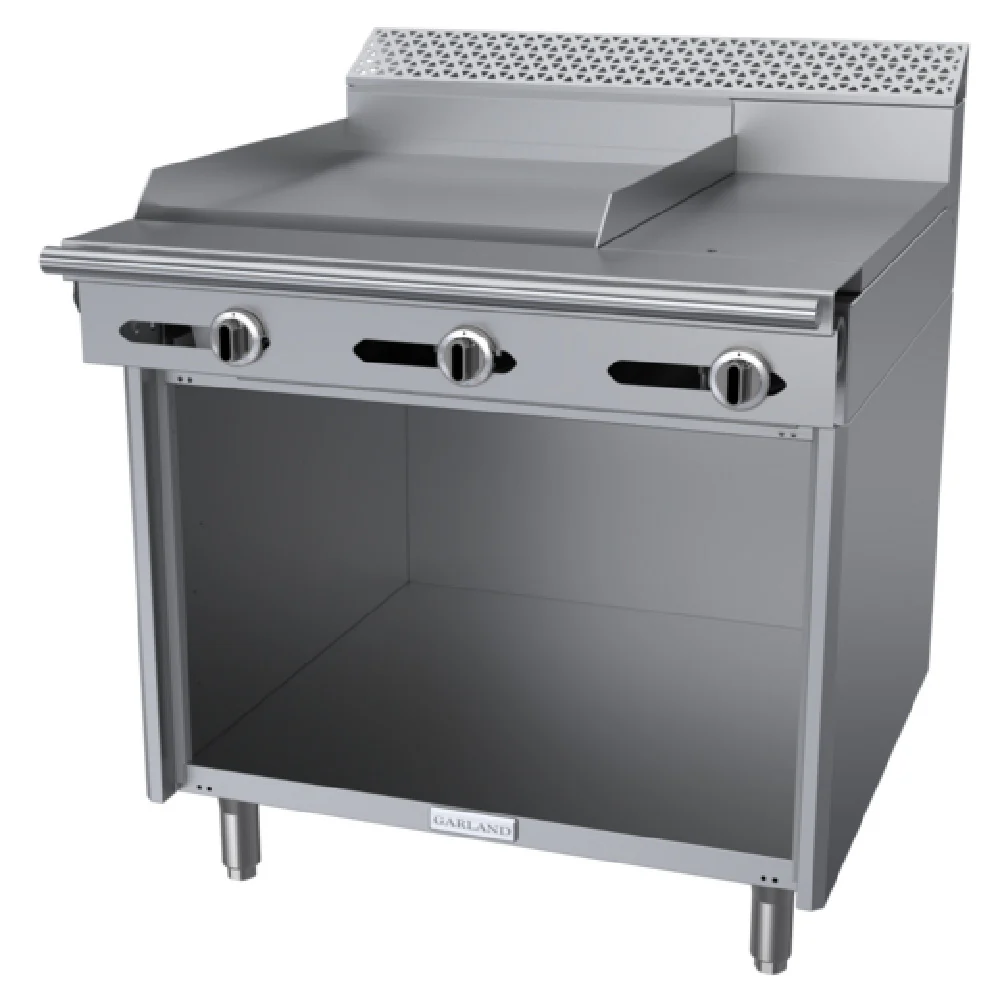 Garland C36-3-1S 36 Inch Gas Range with 24 Inch Griddle and 12 Inch Hot Top 85000 BTU