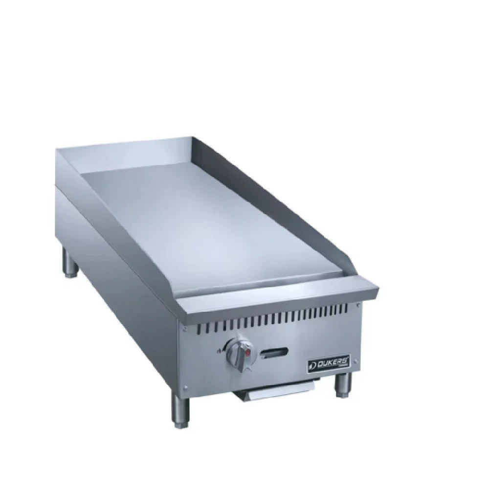 DCGM12 12 Inch Griddle Gas Countertop 3/4 Thick Smooth Steel 1 Burner 29000 BTU