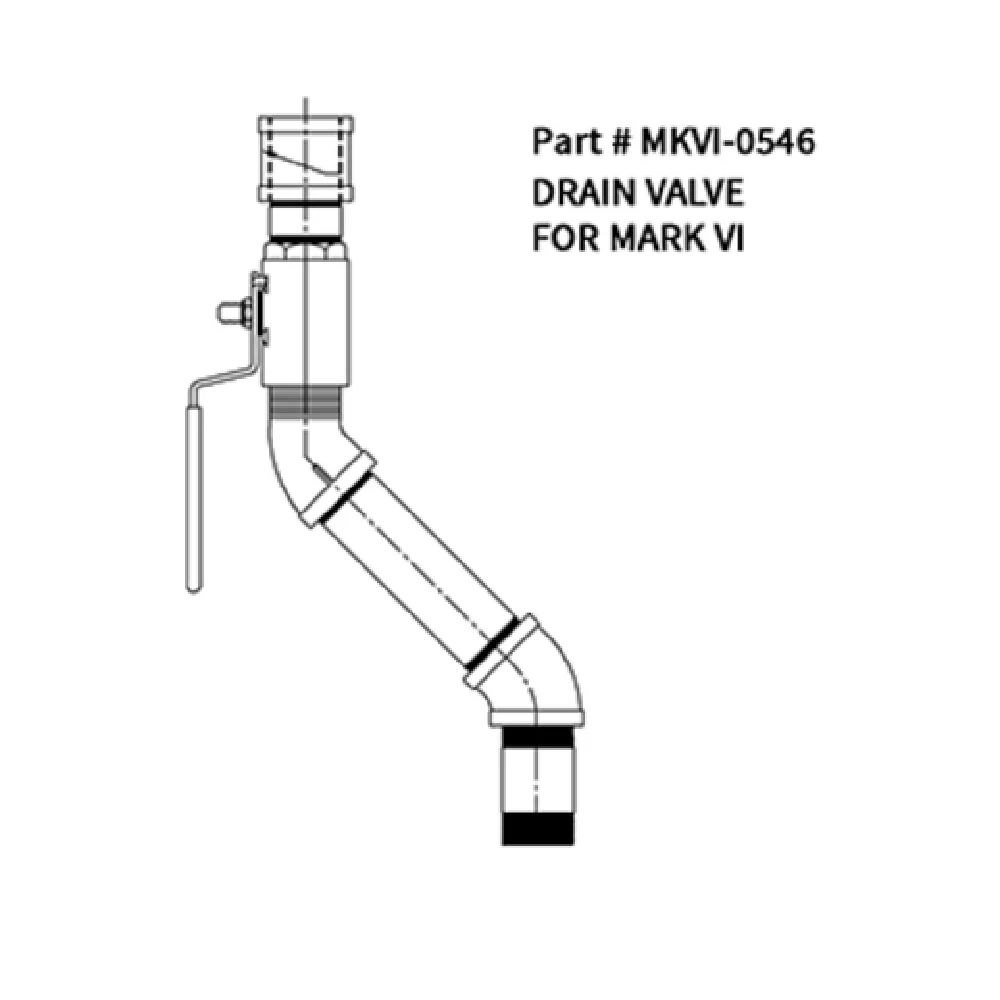 Belshaw MKVI-0546 Drain and Valve Commercial Fryer Parts and Accessories