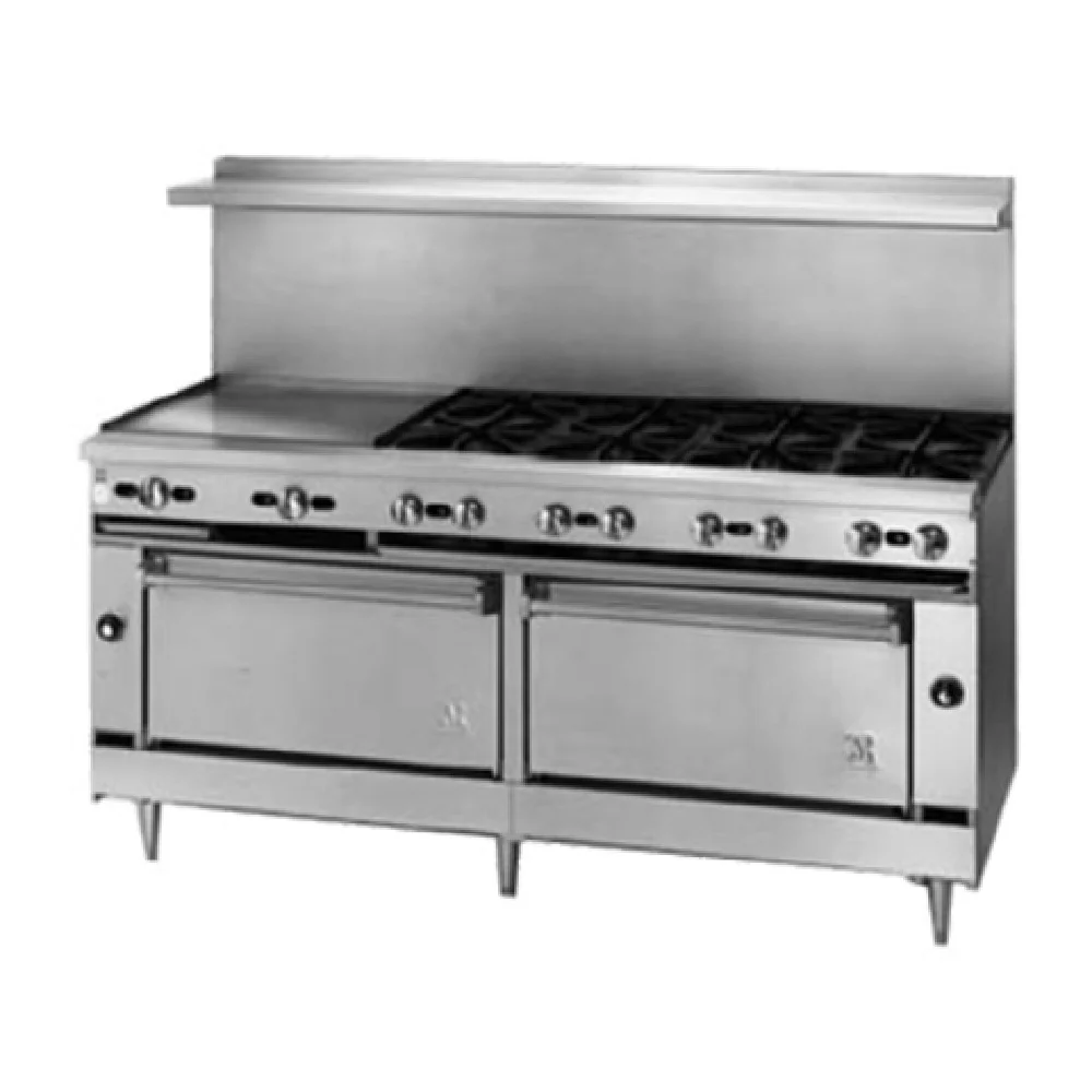 Jade Range JBR-36G-36C 36 Inch Gas Restaurant Range with Griddle and Convection Oven 102000 BTU Jade Range JBR-36G-36C 36 Inch Gas Restaurant Range with Griddle and Convection Oven 102000 BTU