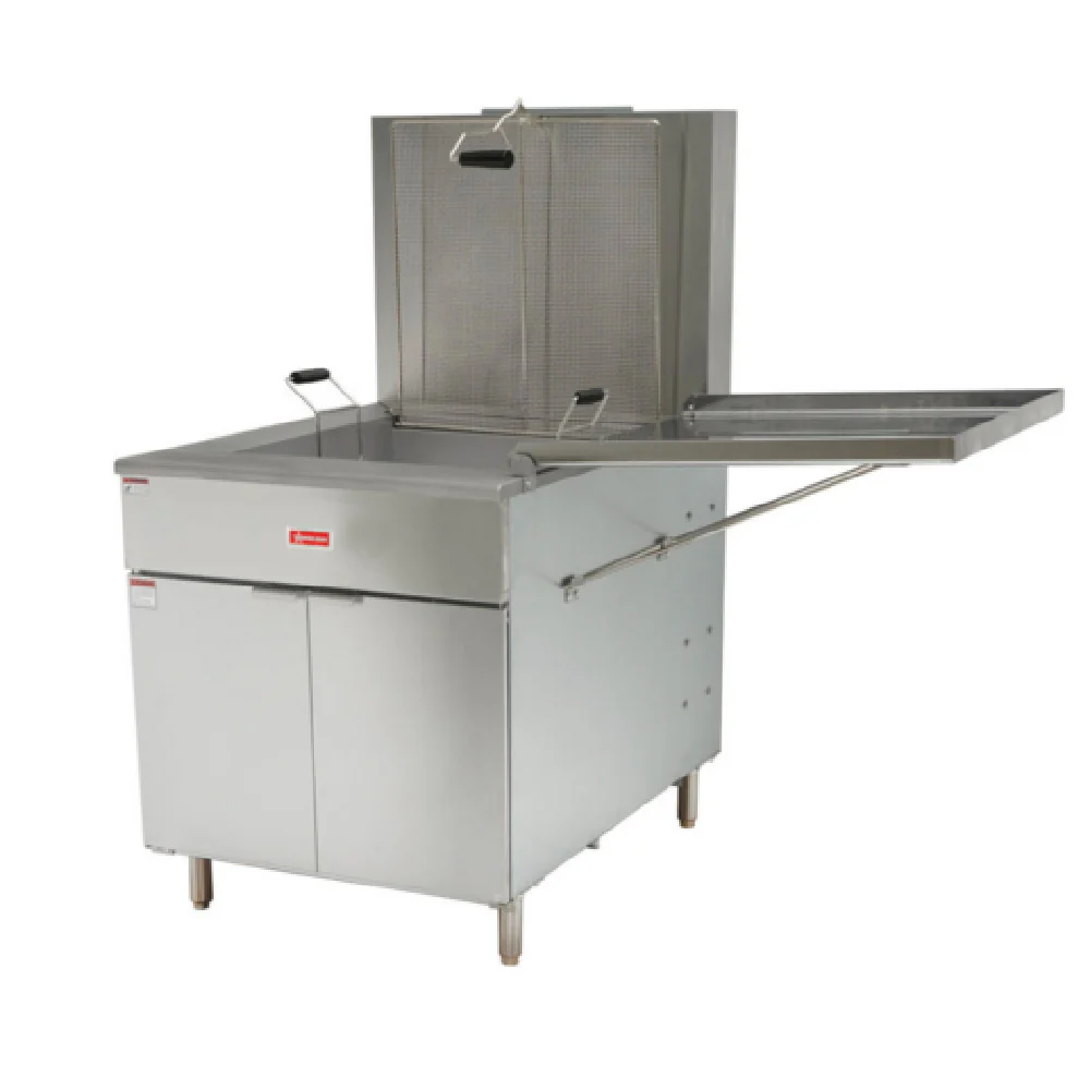 Omcan 49101 46 Inch Floor Model Donut Fryer Gas with 125 Lb Capacity 3 Burners 90000 BTU Omcan 49101 46 Inch Floor Model Donut Fryer Gas with 125 Lb Capacity 3 Burners 90000 BTU