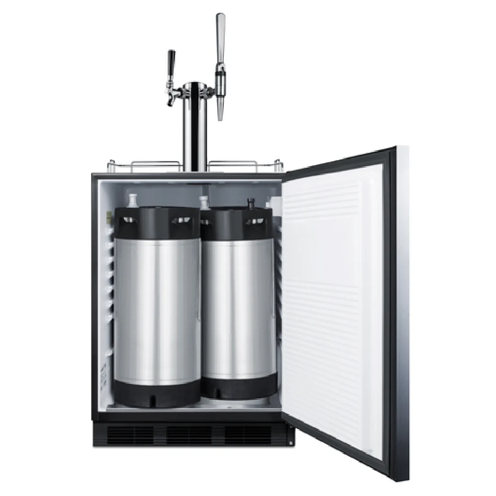 Summit SBC58BLBIADACMTWIN 24 Inch Combo Nitro Cold Brew Coffee Dispenser ADA Compliant Summit SBC58BLBIADACMTWIN 24 Inch Combo Nitro Cold Brew Coffee Dispenser ADA Compliant