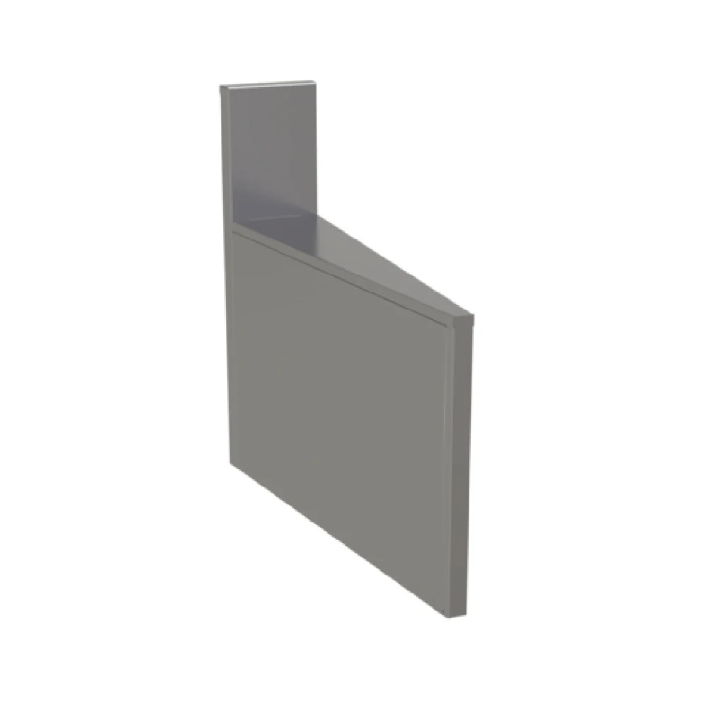Glastender CIWB-10 6 Inch Underbar Inside Wedge Corner Fillerboard with backsplash and stainless steel construction Glastender CIWB-10 6 Inch Underbar Inside Wedge Corner Fillerboard with backsplash and stainless steel construction