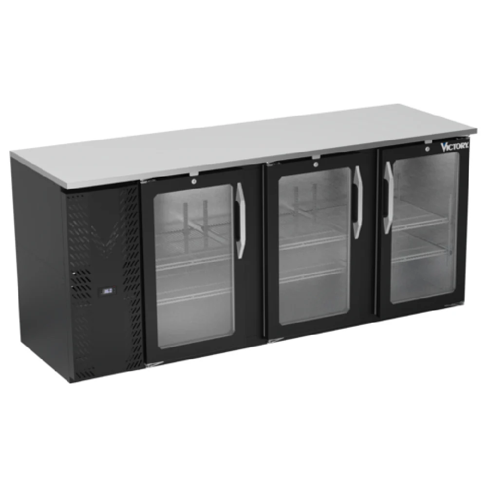 Victory VBBN78HC-G-B Back Bar Refrigerator Three-section 78 Victory VBBN78HC-G-B Back Bar Refrigerator Three-section 78