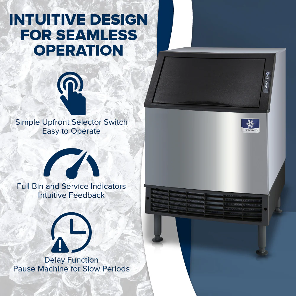 Manitowoc UYF0140A NEO Air-cooled Ice Maker Cube-style Undercounter 137 Lb/Day Manitowoc UYF0140A NEO Air-cooled Ice Maker Cube-style Undercounter 137 Lb/Day