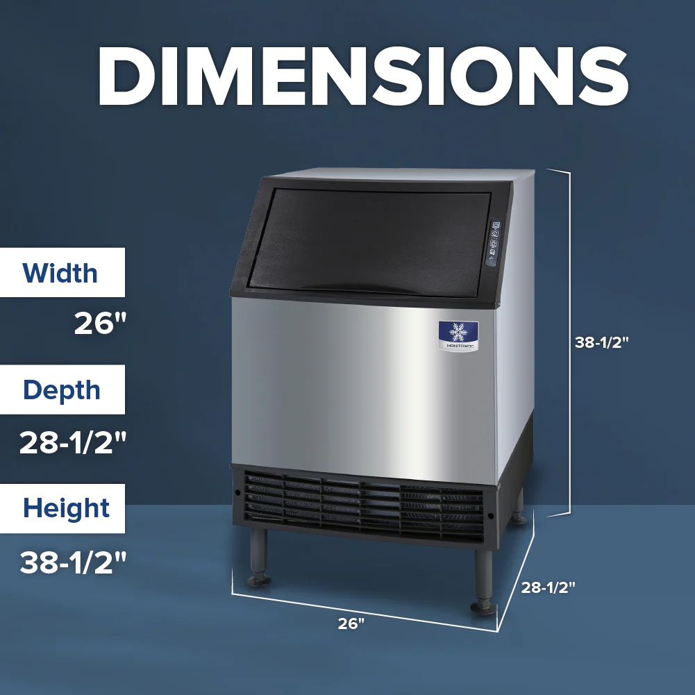 Manitowoc UYF0140A NEO Air-cooled Ice Maker Cube-style Undercounter 137 Lb/Day Manitowoc UYF0140A NEO Air-cooled Ice Maker Cube-style Undercounter 137 Lb/Day