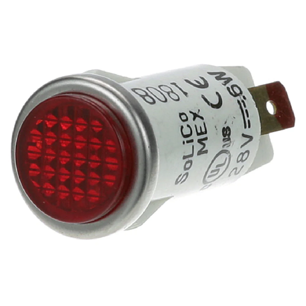 Accutemp AT0E-1800-2 1 1/4 Inch Red Indicator Light Plastic 28 V AC