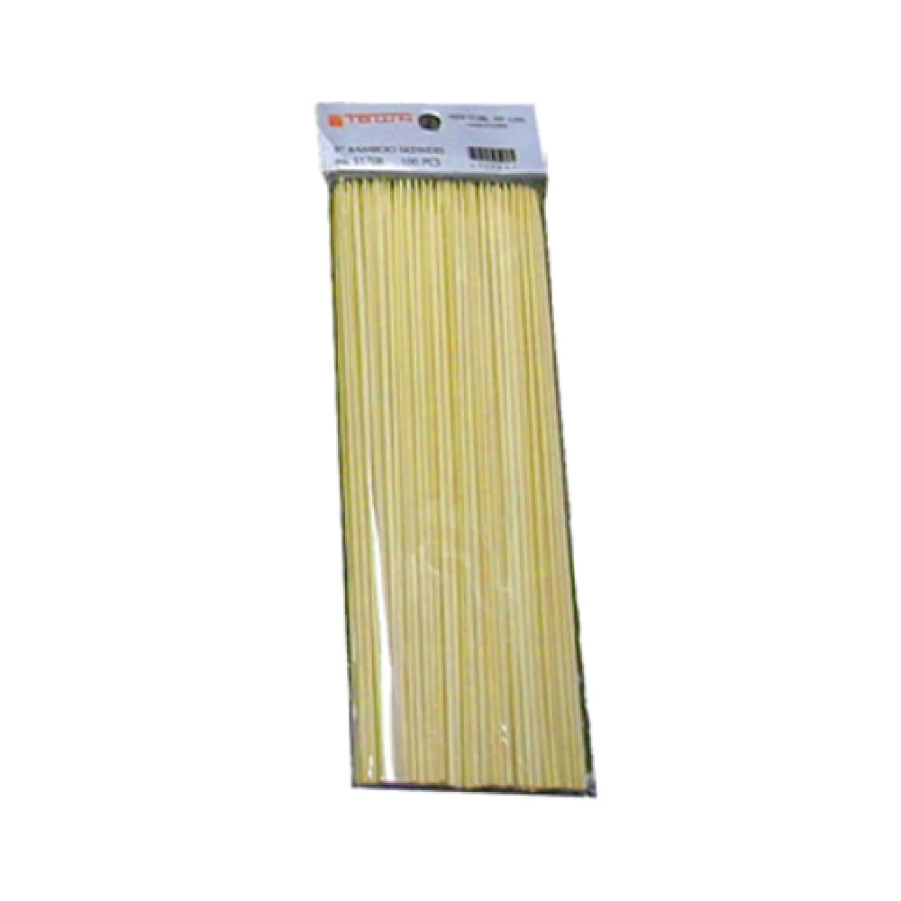 Town 51708/PK 8 Inch Skewers Bamboo Display Pack 100 Skewers with Efficiency