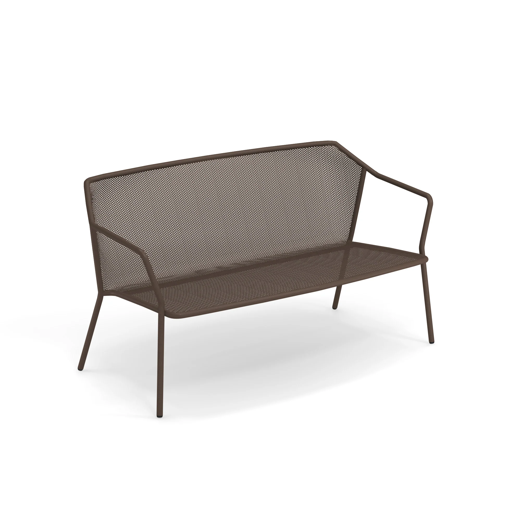 Emuamericas LLC E527-41 55 Inch Loveseat Outdoor Indoor Steel Mesh with PVC Caps