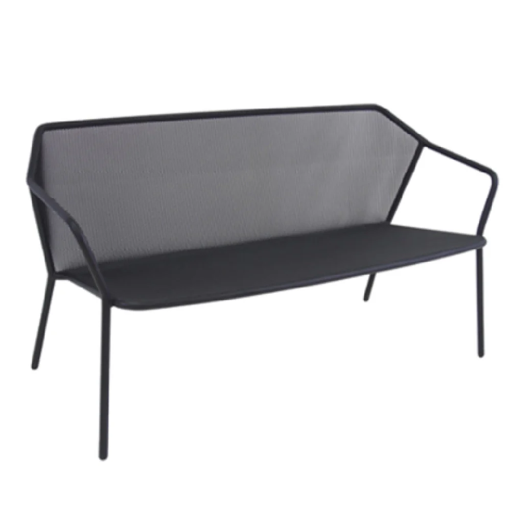 Emuamericas LLC E527-41 55 Inch Loveseat Outdoor Indoor Steel Mesh with PVC Caps Emuamericas LLC E527-41 55 Inch Loveseat Outdoor Indoor Steel Mesh with PVC Caps