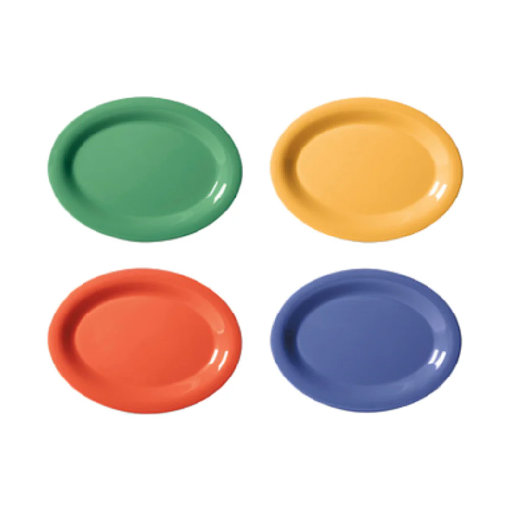 GET Enterprises OP-950-MIX 9-3/4 Inch Oval Platter BPA Free Break Resistant Assorted Colors GET Enterprises OP-950-MIX 9-3/4 Inch Oval Platter BPA Free Break Resistant Assorted Colors
