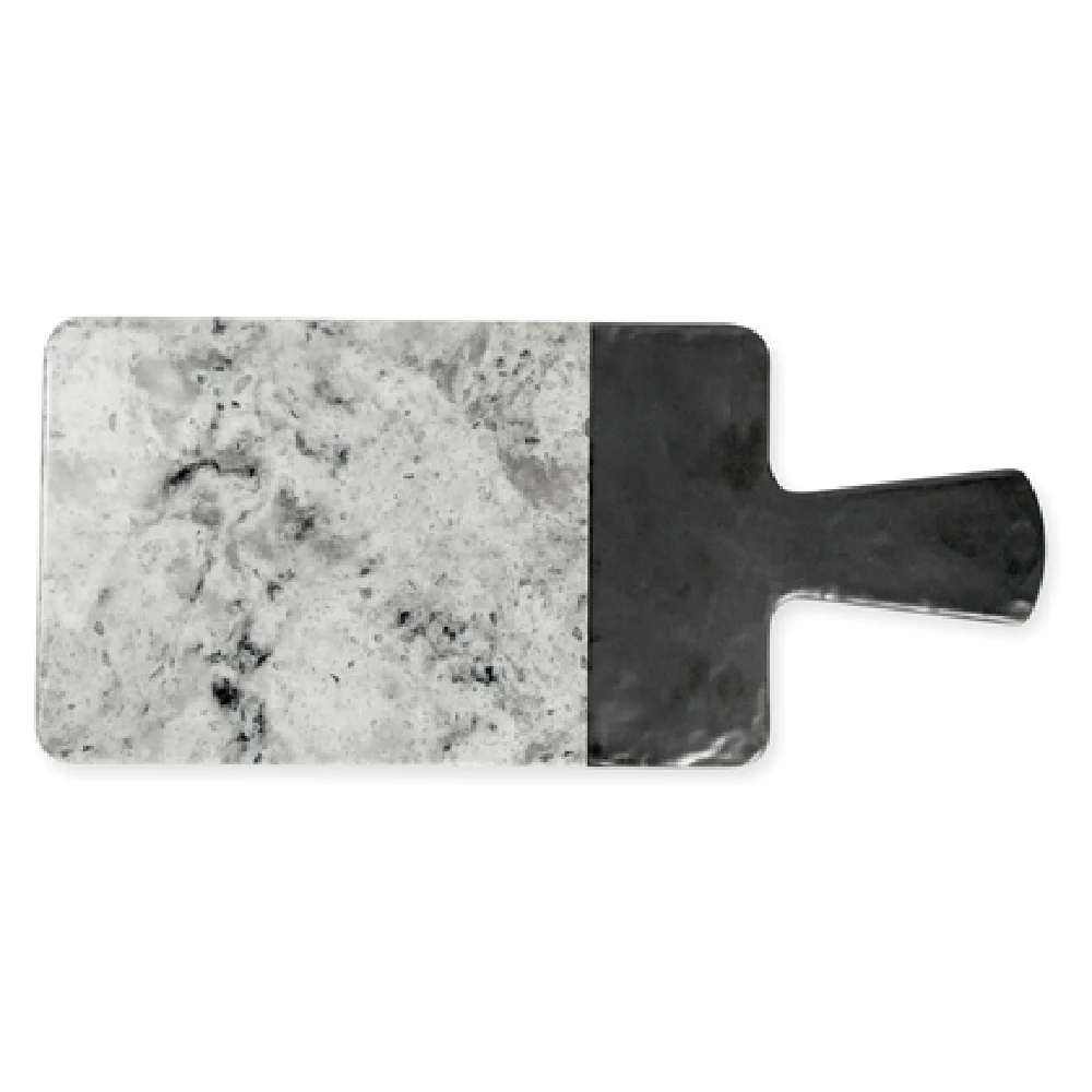 GET Enterprises M127RCSM-BH 12 Inch Melamine Serving Board Black Slate and Faux Marble GET Enterprises M127RCSM-BH 12 Inch Melamine Serving Board Black Slate and Faux Marble