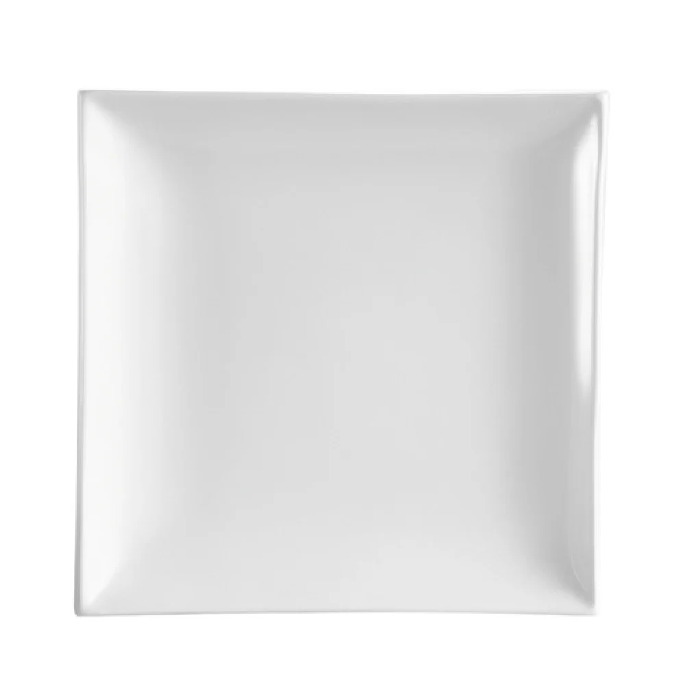CAC China TOK-6 6 Inch Square Plate Porcelain Dishwasher Oven Microwave Safe 3 Dozen