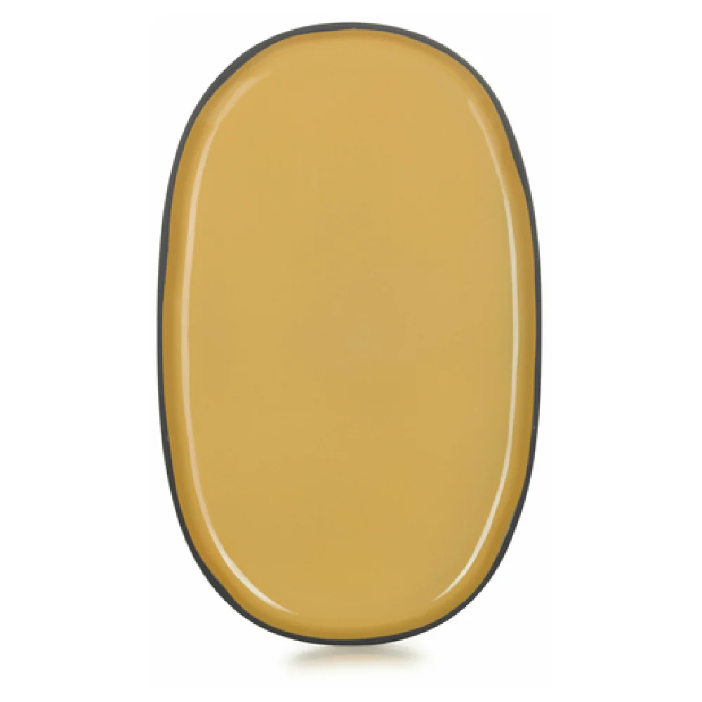 Revol 652764 14 Inch Oval Service Plate Porcelain Oven and Dishwasher Safe