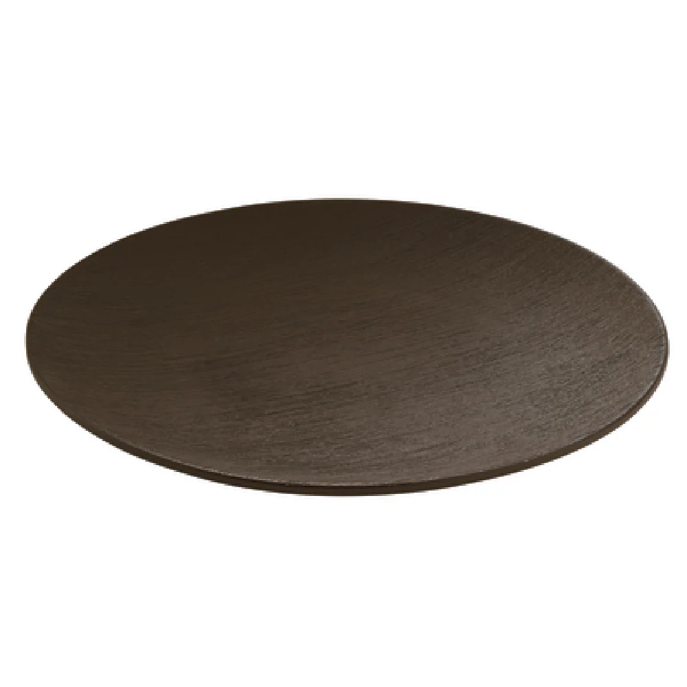 BauscherHepp P011228-060541 11-1/10 Inch Diameter Round Plate Black Ceramic with Dishwasher and Microwave Safe
