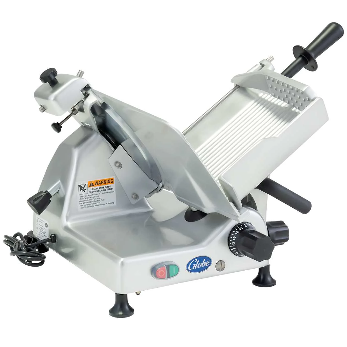 Globe G12 24 Inch Electric Food Slicer Manual 12 Inch Diameter Knife with Top Mounted Sharpener