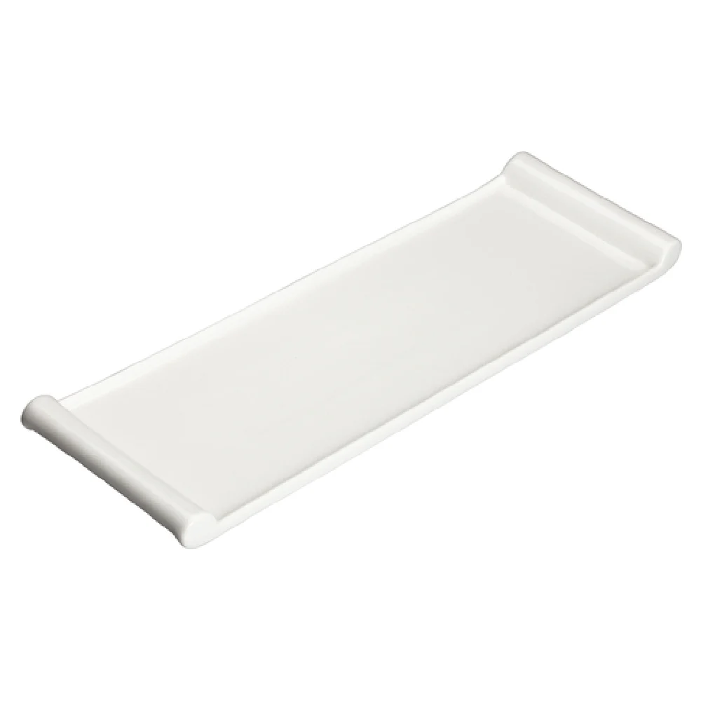Winco WDP017-119 20-1/4 Inch Rectangular Platter Narrow Rim Porcelain