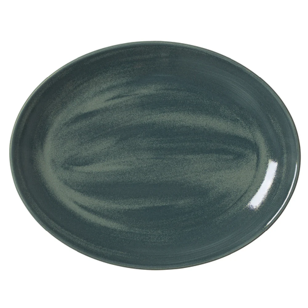 Steelite 17780145 13.5 Inch Oval Coupe Platter Jade Alumina Vitrified Steelite 17780145 13.5 Inch Oval Coupe Platter Jade Alumina Vitrified