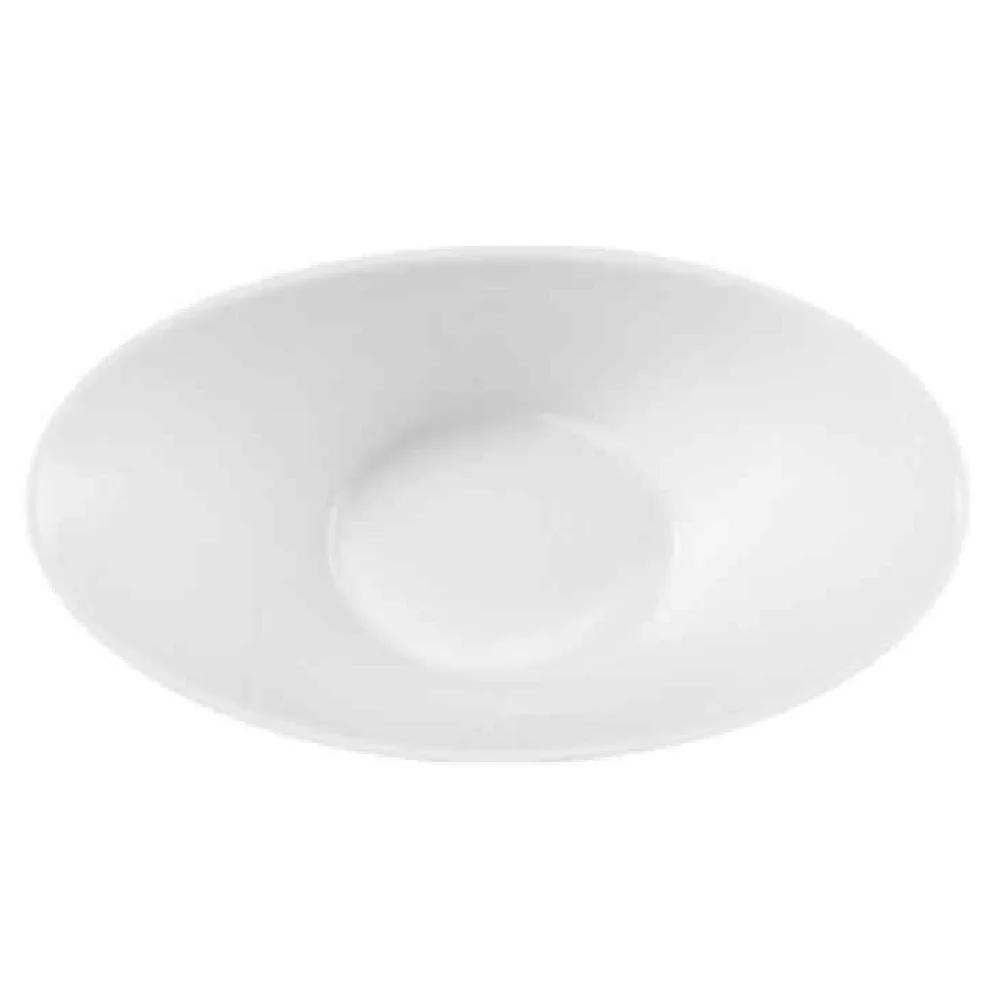 CAC China F-NB6 9 Oz Oval Bowl Porcelain with Dishwasher Microwave Safe