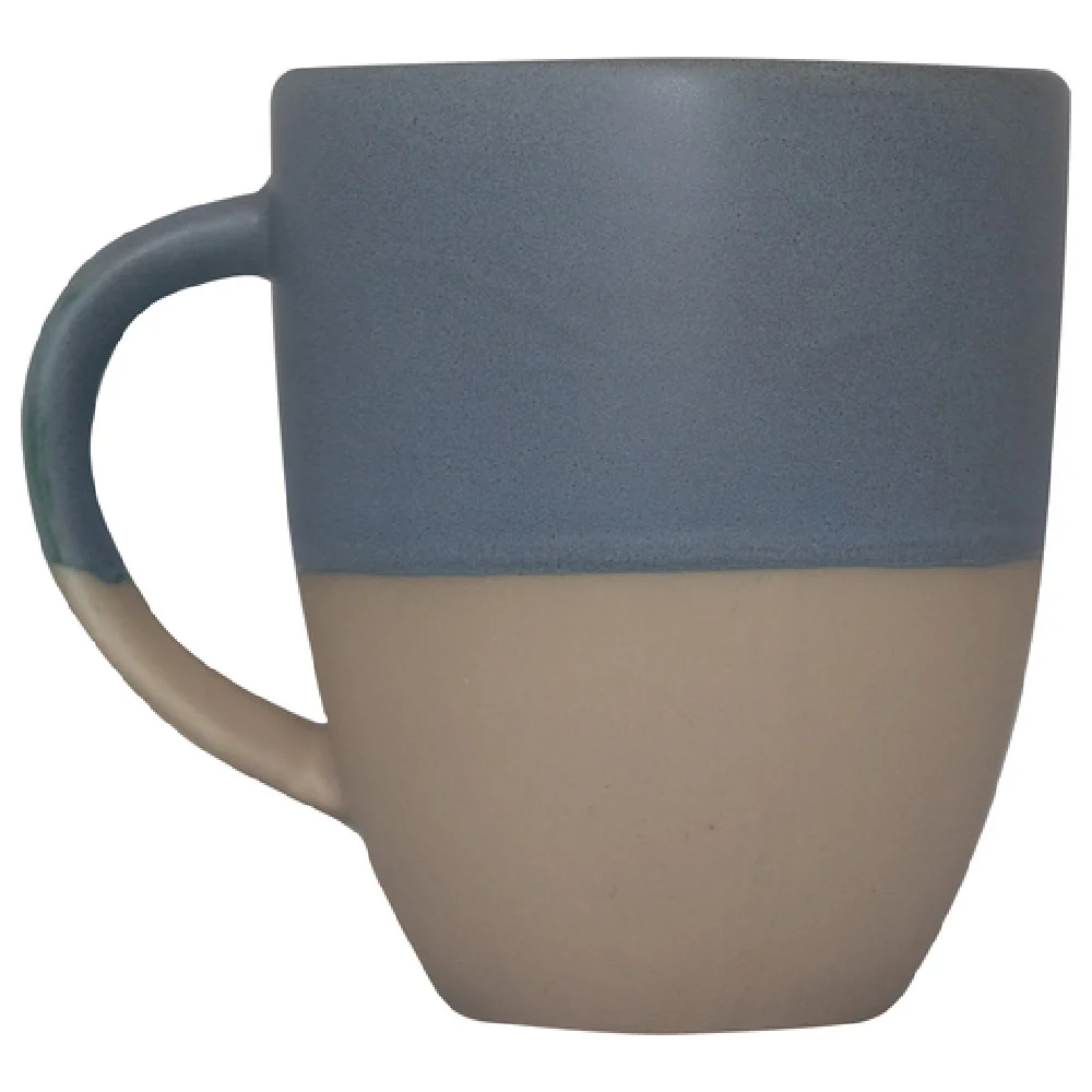 International Tableware 841-SR 9 Oz Round Cup with Handle Two Tone Glaze
