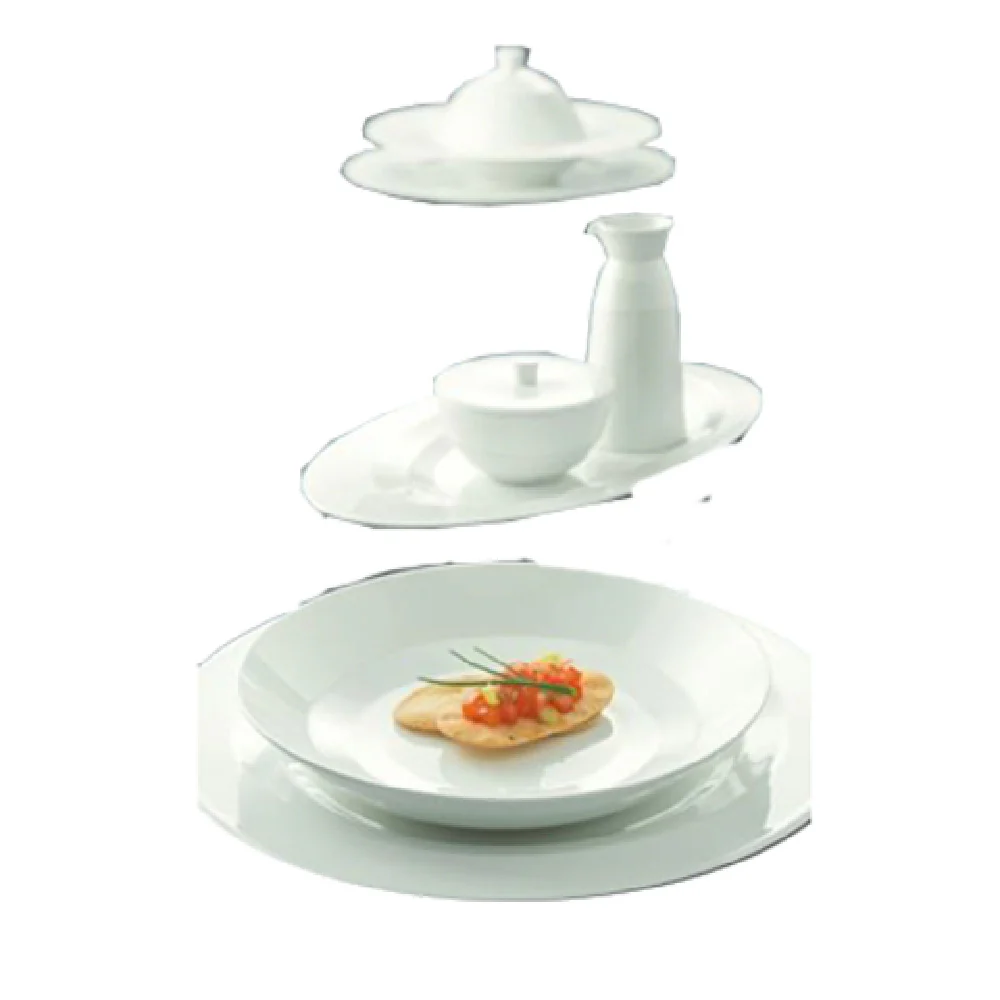 Libbey 9120029 11-3/8 Inch Diameter Round Plate Porcelain with Faceted Design Libbey 9120029 11-3/8 Inch Diameter Round Plate Porcelain with Faceted Design
