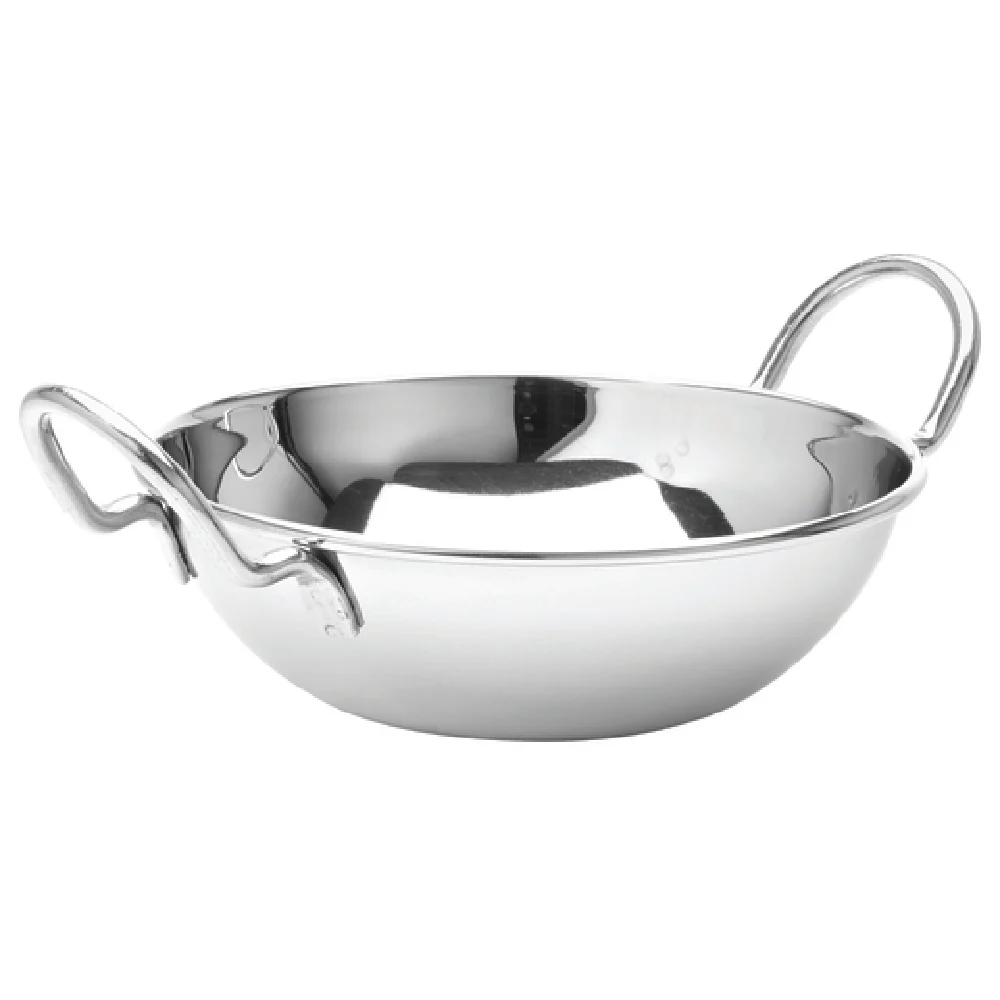 Tableware Solutions USA F91053 20oz Round Bowl to Serve Balti Dishes Stainless Steel