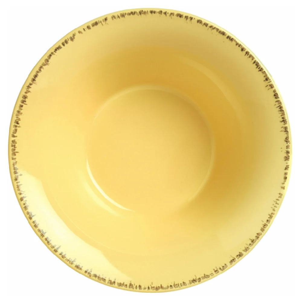 Libbey FH-515B 20 Oz Round Soup Bowl Butter Yellow Glazed Porcelain Libbey FH-515B 20 Oz Round Soup Bowl Butter Yellow Glazed Porcelain