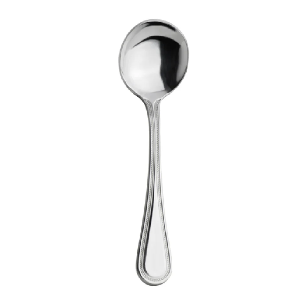 Steelite 5737SX002 6.625 Inch Soup Spoon Round Bowl with 18/0 Stainless Steel