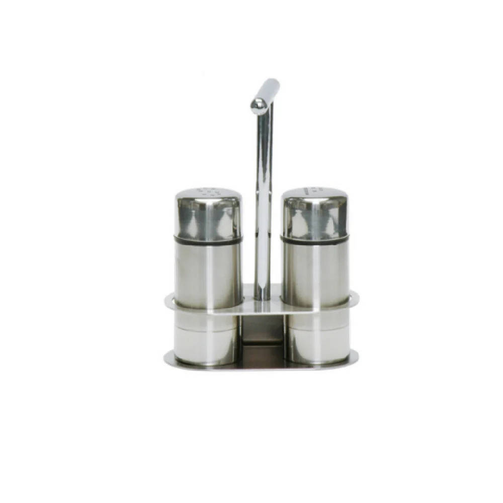 Fortessa 2.5.003.00.215 2 Inch Open Stainless Steel Salt and Pepper Set
