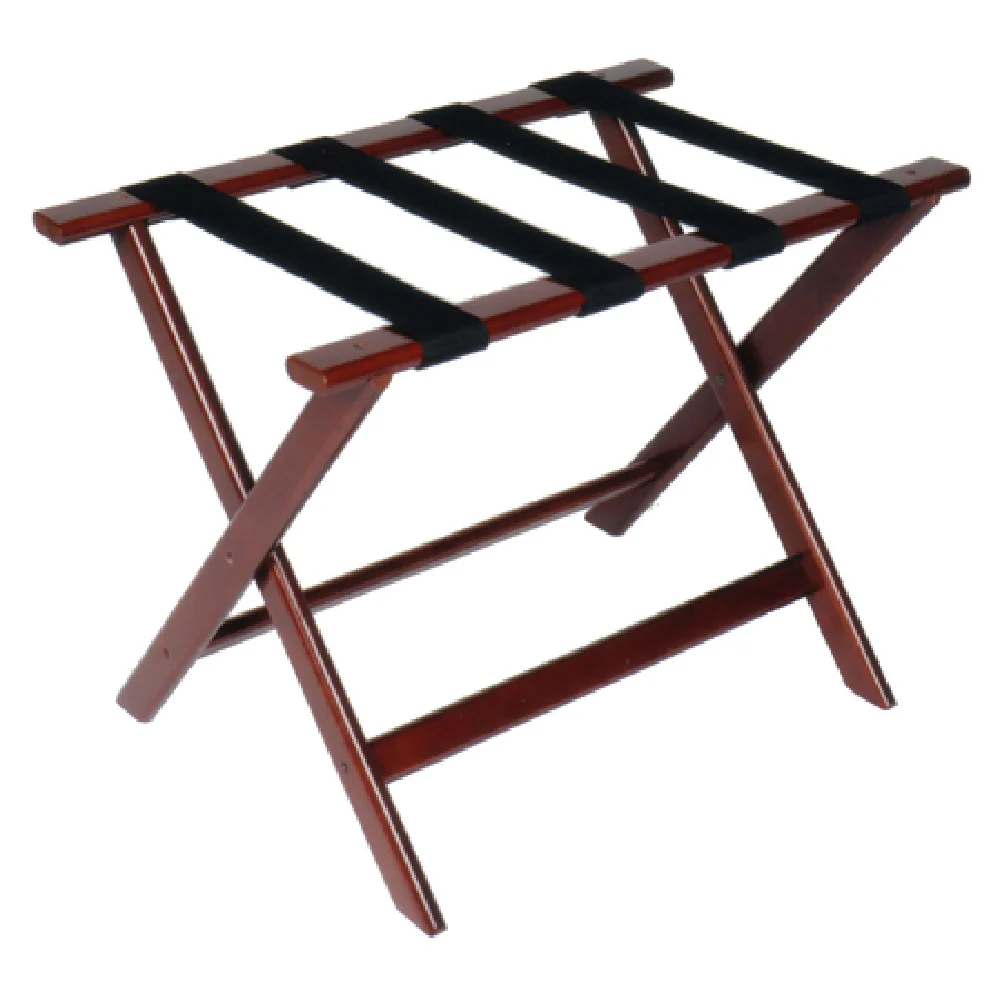 Central Specialties 177CM-1 26 Inch Deluxe Luggage Rack with Wood Frame Cherry Mahogany Central Specialties 177CM-1 26 Inch Deluxe Luggage Rack with Wood Frame Cherry Mahogany