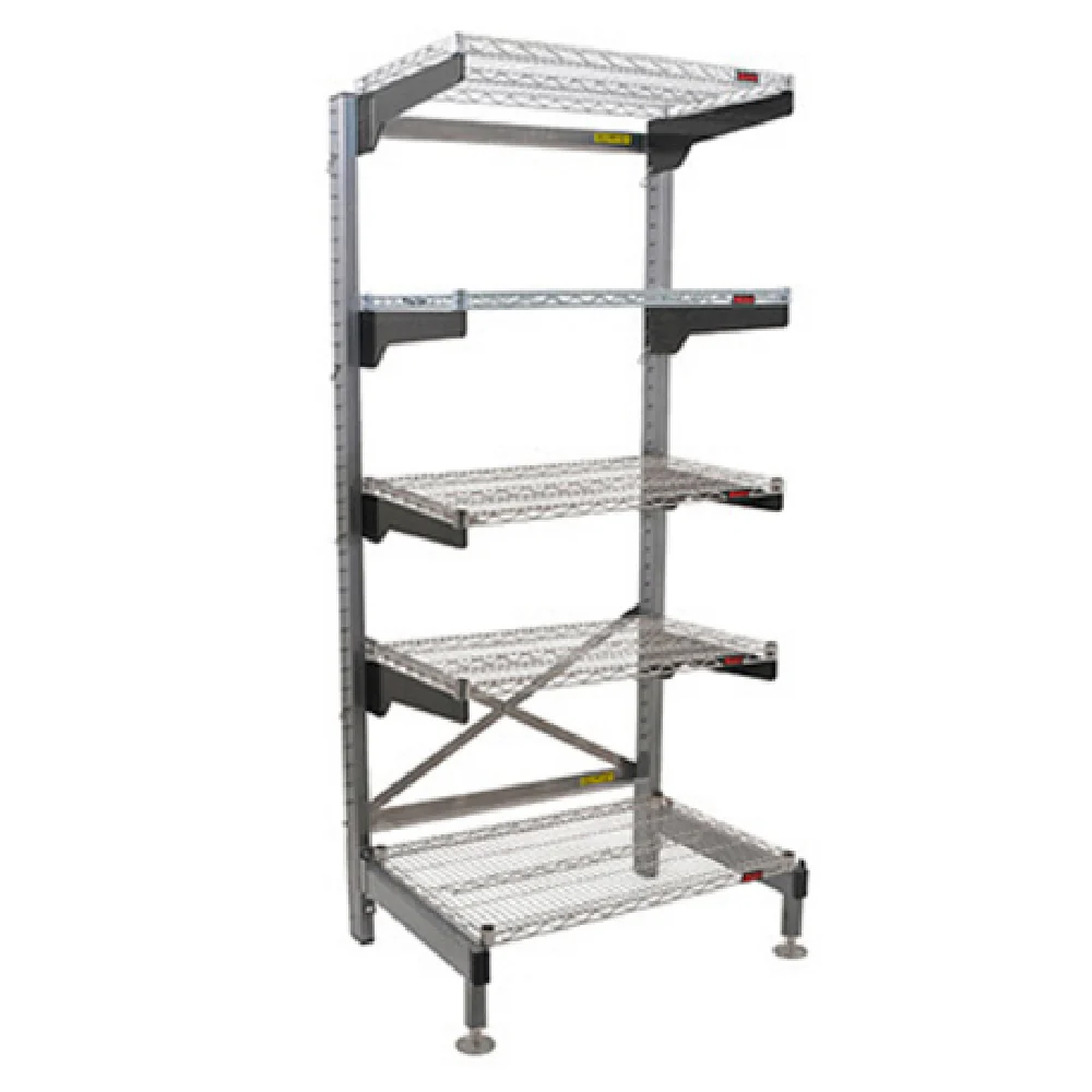 Eagle Q2436V86-5 40 Inch 5-tier Cantilever Shelving Unit Epoxy Wire Eagle Q2436V86-5 40 Inch 5-tier Cantilever Shelving Unit Epoxy Wire
