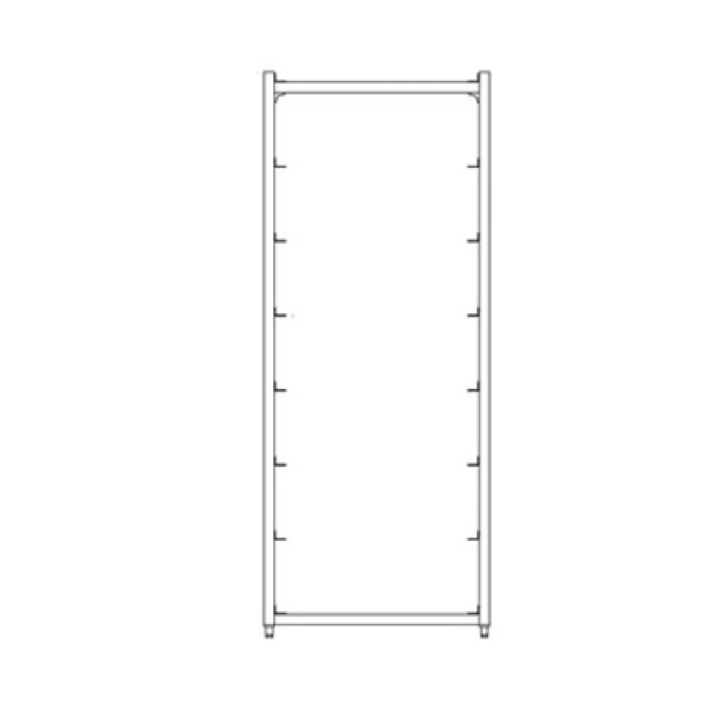 New Age Industrial 1315 26 Inch Produce Crisper Rack Stationary Aluminum with Slides