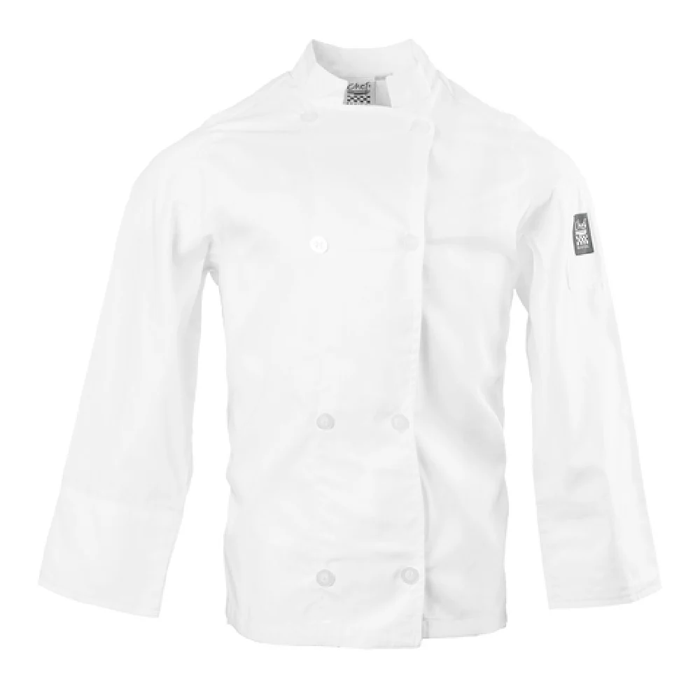 John Ritzenthaler Company J049-XL 15 Inch X-large Chef Revival Chef's Jacket White Poly/cotton with Double Breasted Design