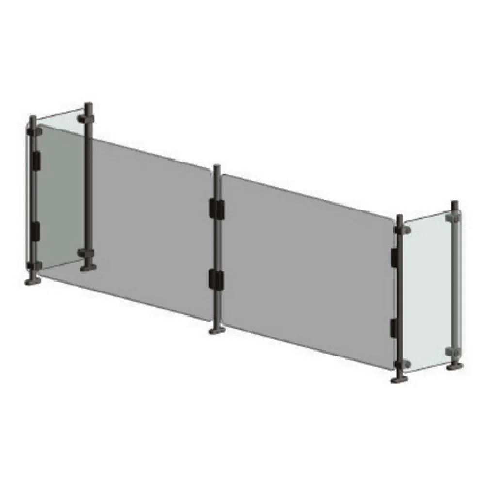 Randell RS-VFP-60 59-3/4 Inch Sneeze Guard Full-Service Stainless Steel Tempered Glass Randell RS-VFP-60 59-3/4 Inch Sneeze Guard Full-Service Stainless Steel Tempered Glass
