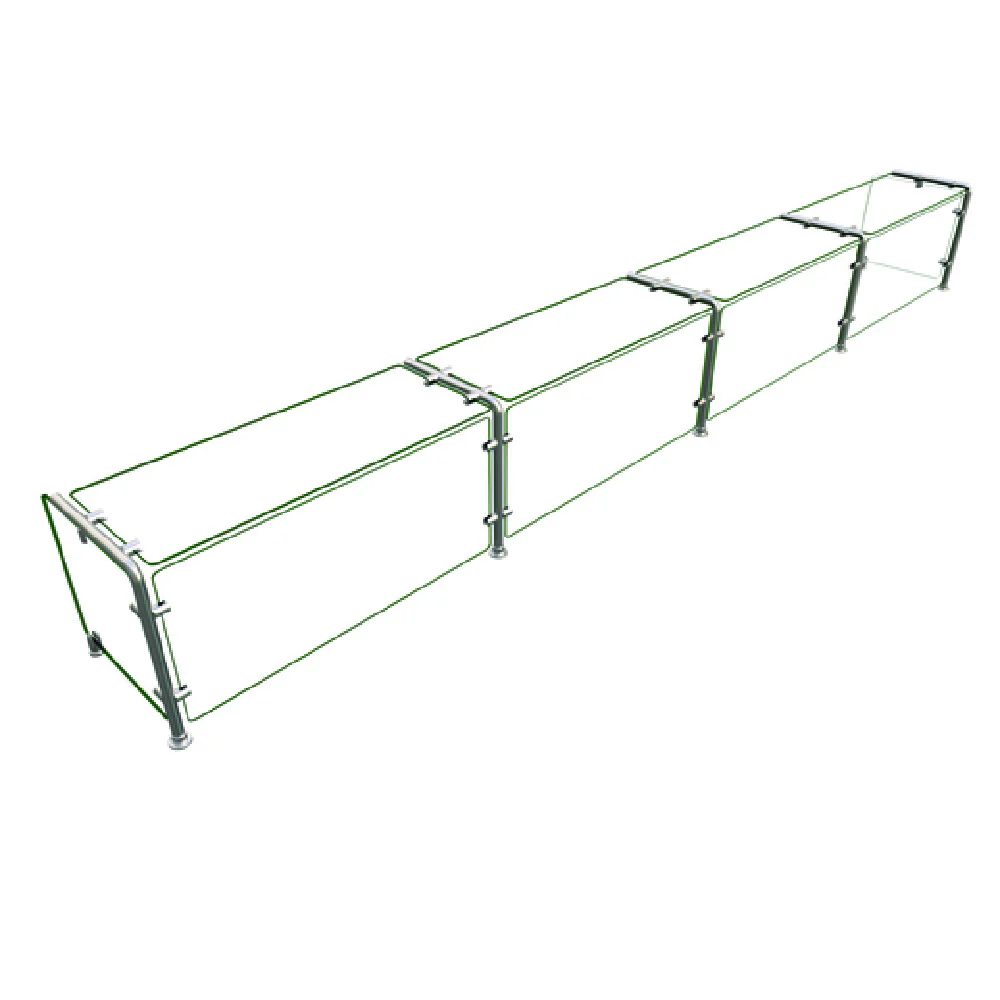 Hatco EP11-13215 132 Inch Flav-R-Shield Food Shield Stainless Steel Glass with Descriptors