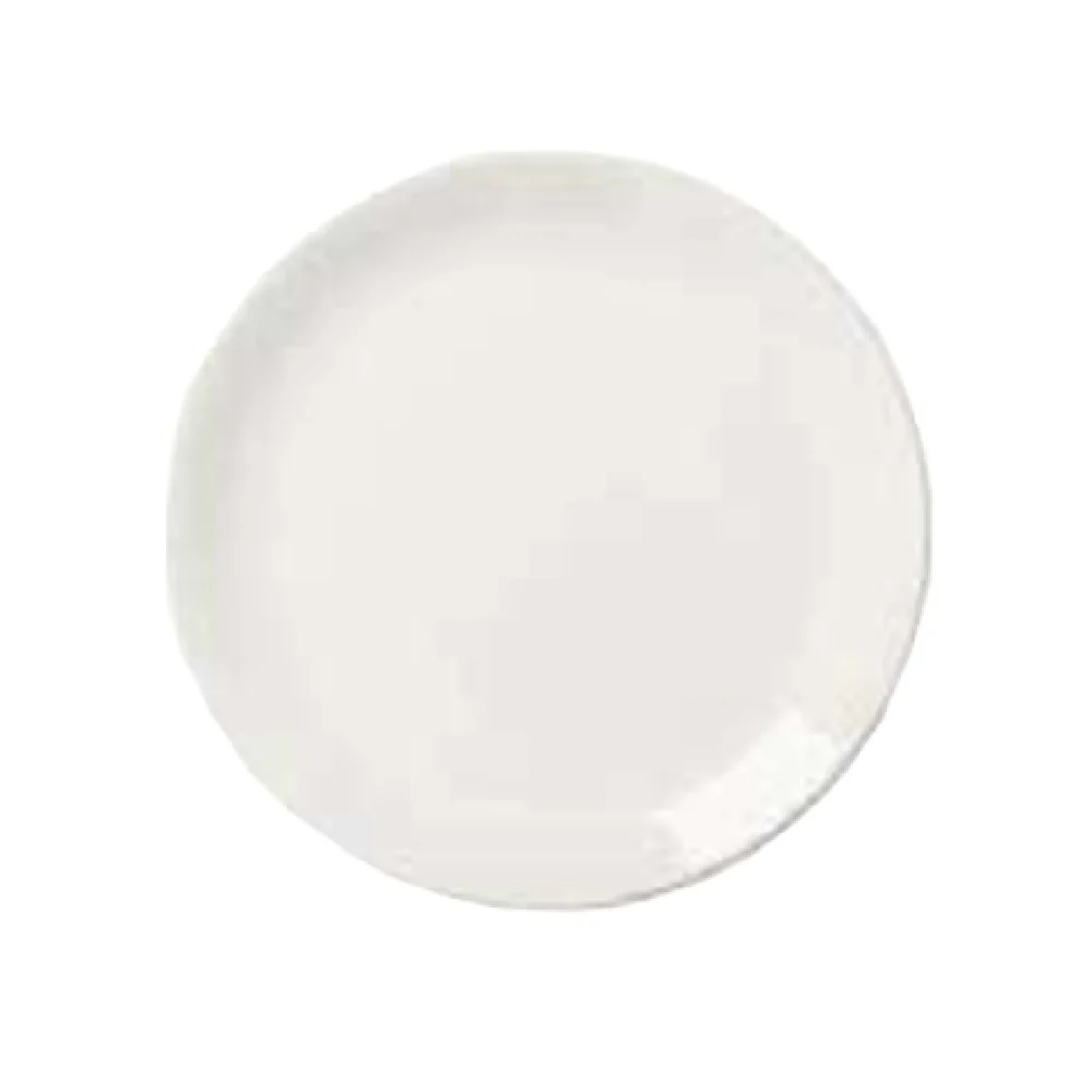 Libbey 905356962 9-1/8 Inch Coupe Plate Porcelain White Royal Rideau Body