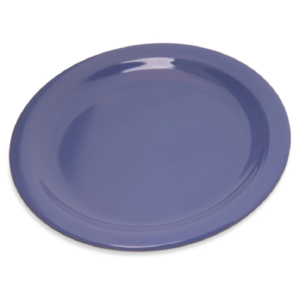 Carlisle 4350314 7-1/5 Inch Salad Plate Reinforced Rim Melamine Ocean Blue