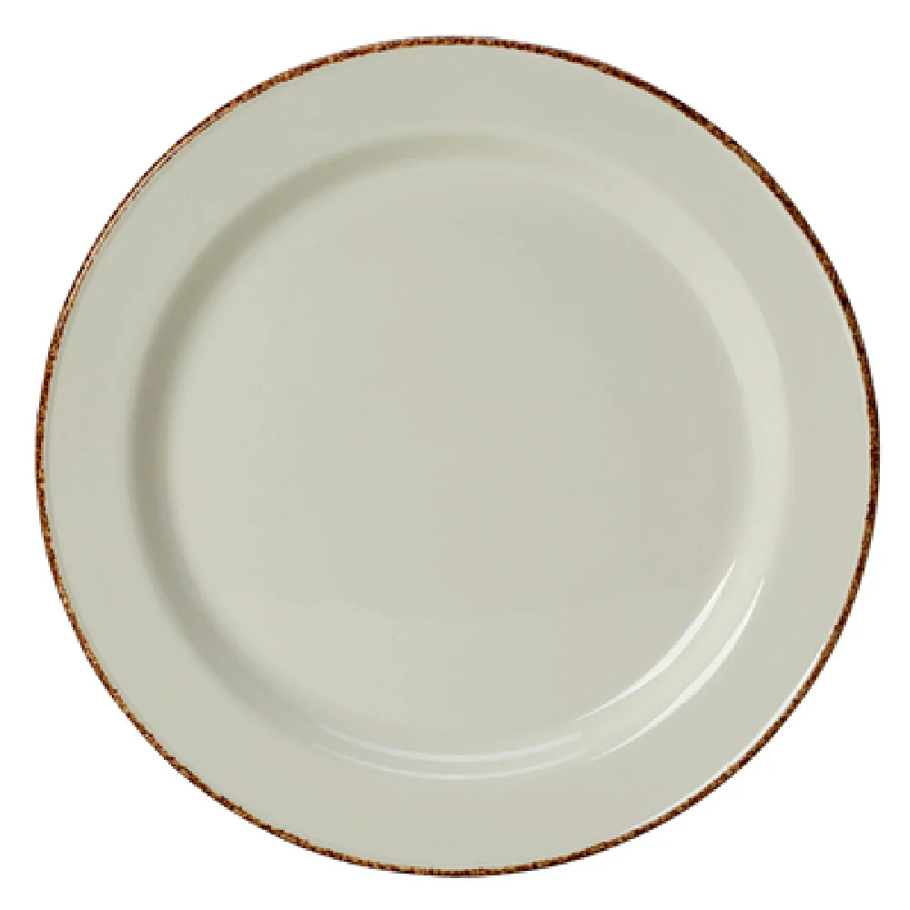 Steelite 17140210 10 Inch Dapple Slimline Plate Brown Alumina Vitrified