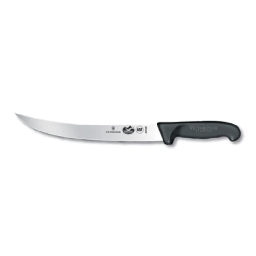 Victorinox 5.7203.25-X1 10 Inch Curved Breaking Knife Black Fibrox Nylon Handle Victorinox 5.7203.25-X1 10 Inch Curved Breaking Knife Black Fibrox Nylon Handle