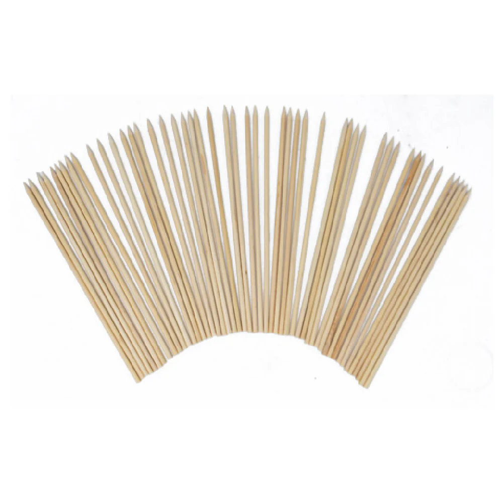 Omcan 14084 12 Inch Bamboo Skewers 100 Packs for Grilling and Catering