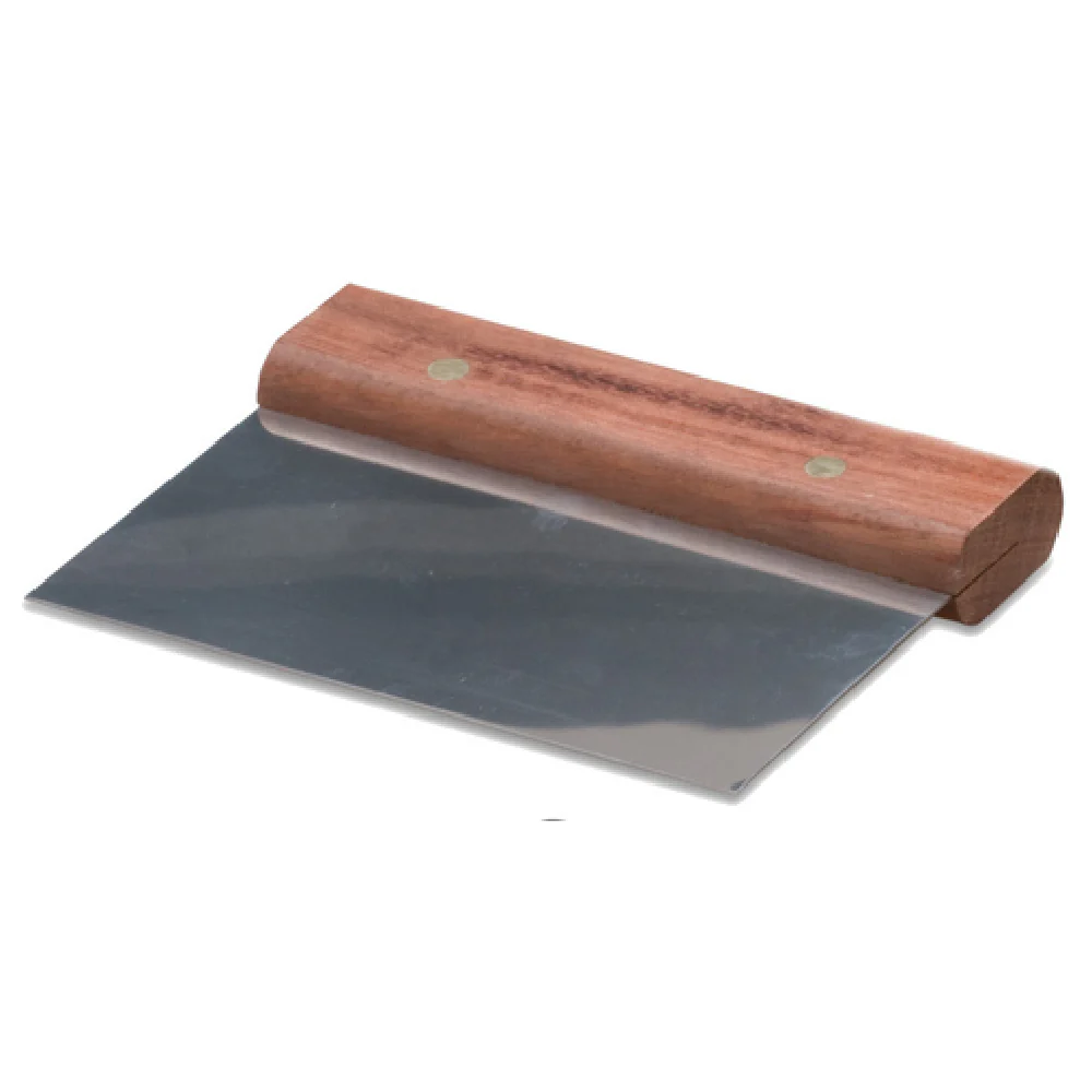 JB Prince B635 6 Inch Dough Cutter Stainless Steel Wood Handle Brown JB Prince B635 6 Inch Dough Cutter Stainless Steel Wood Handle Brown