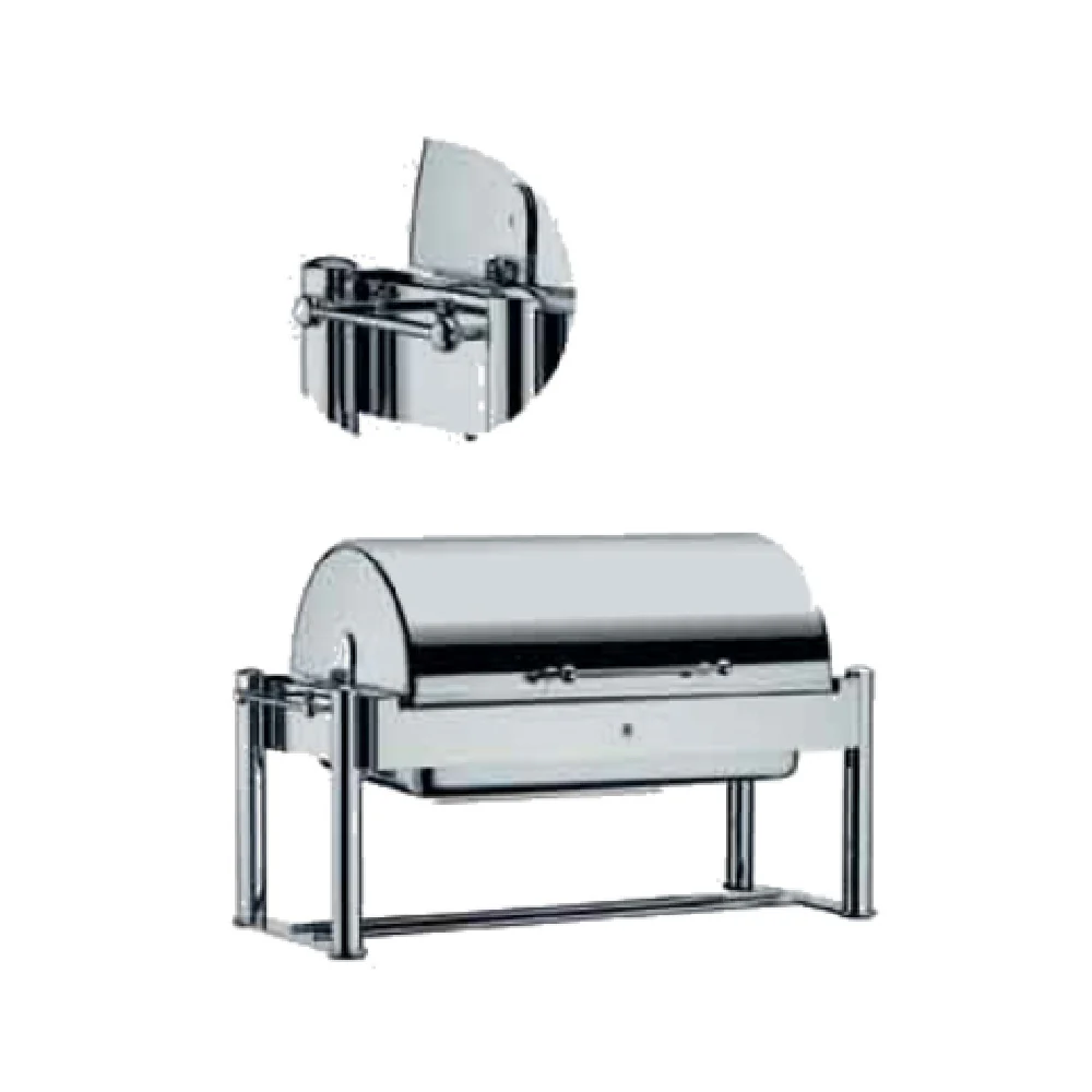 BauscherHepp 06.3330.6041 28 Inch Chafing Dish Electric Stainless Steel with Roll Top Cover BauscherHepp 06.3330.6041 28 Inch Chafing Dish Electric Stainless Steel with Roll Top Cover