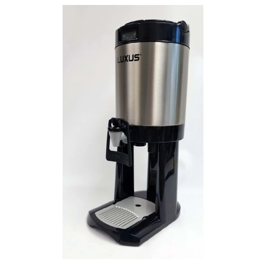 Fetco D448TLA 8 Inch Stainless Steel Thermal Dispenser 1 Gallon with Freshness Timer and Volume Indicator